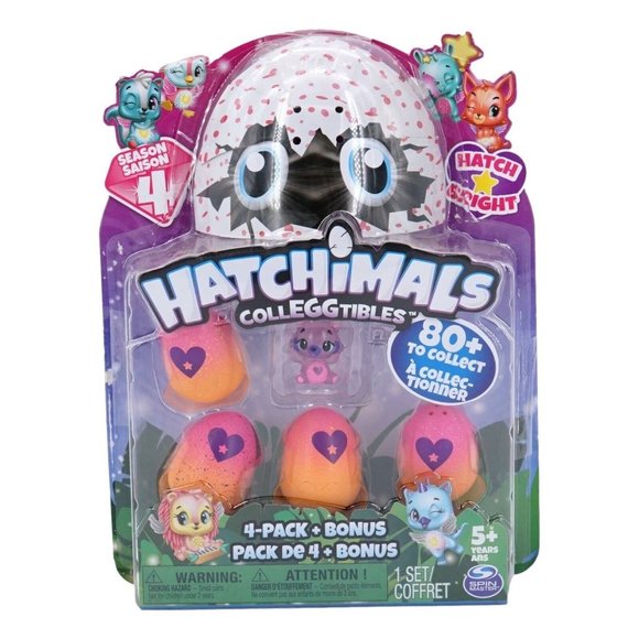 Spin Master Hatchables CollEGGtibles 4 Pack 5+ Years Season 4 Hatch Bright New - Picture 1 of 3